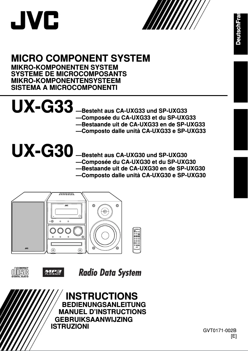 Image de la première page du manuel de l'appareil CA-UXG30