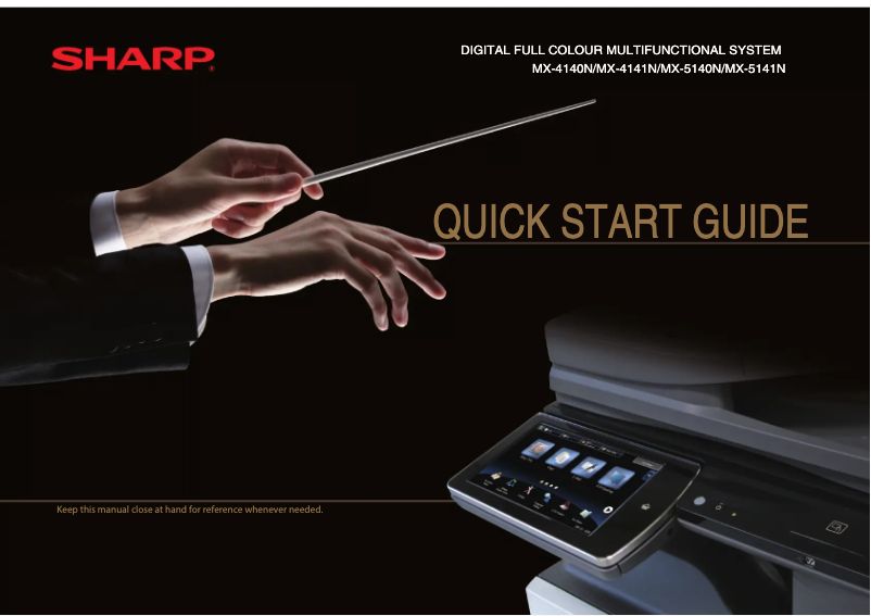 Page n°1 - Manuel utilisateur Sharp MX-5141N