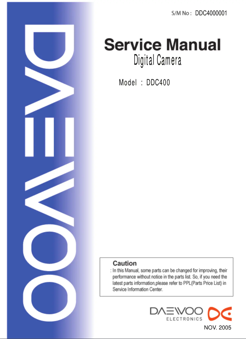 Página 1 del manual Manual de usuario Daewoo DDC400