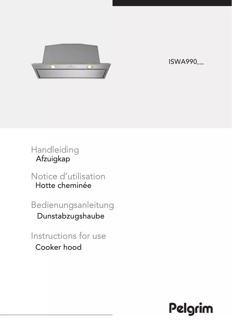 Image de la première page du manuel de l'appareil ISWA990RVS