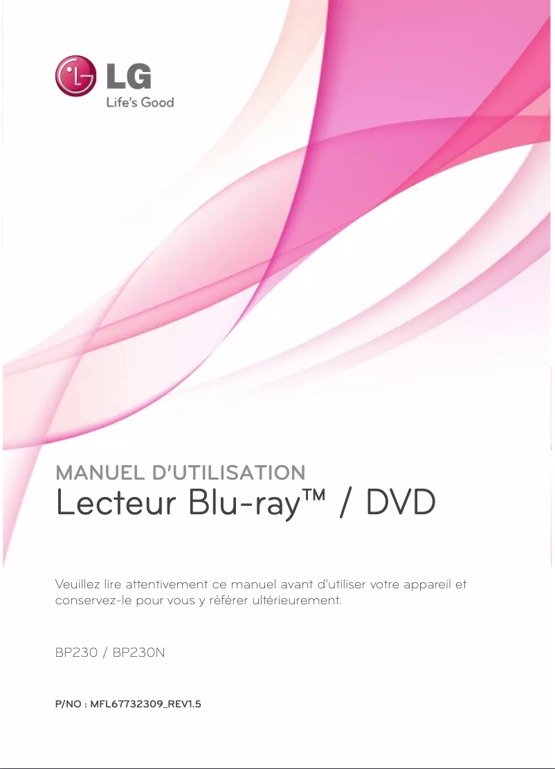Página 1 del manual Manual de usuario LG BP230