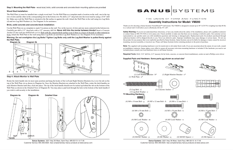 Page n°1 - Manuel utilisateur Hitachi VM200B
