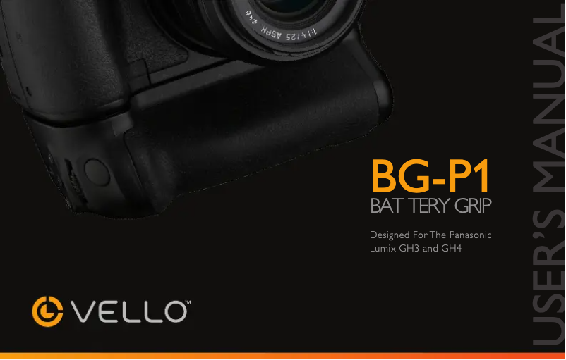 Página 1 del manual Manual de usuario Vello BG-P1