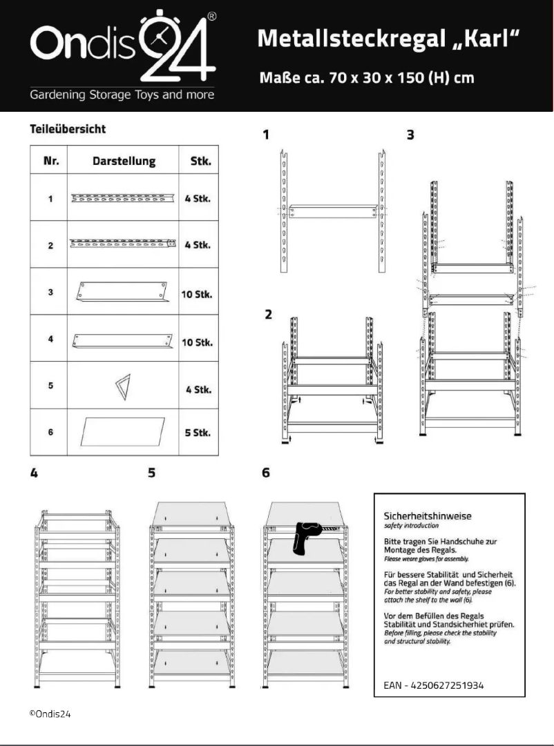 Page 1 de la notice Manuel utilisateur Ondis24 Karl