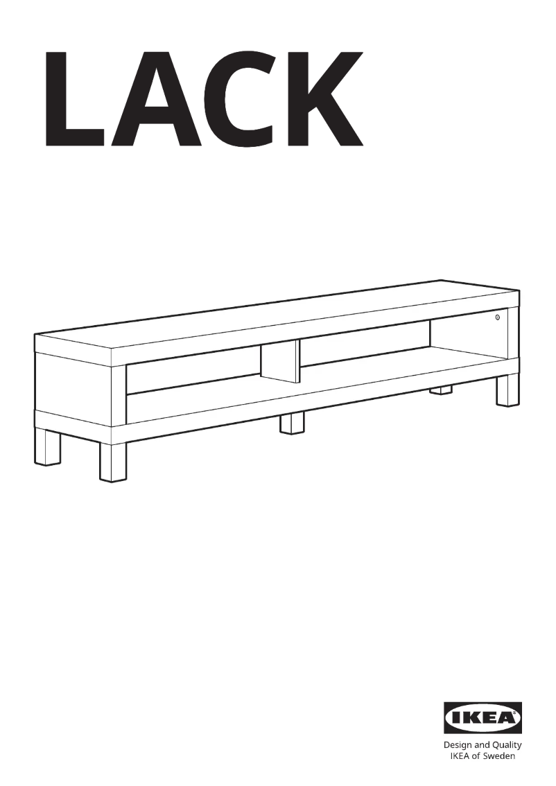 Image de la première page du manuel de l'appareil LACK 104.989.28