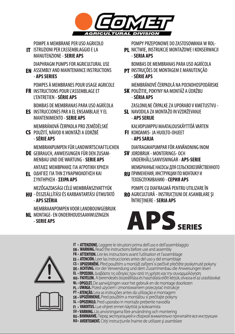 Página 1 del manual Manual de usuario Comet APS 96