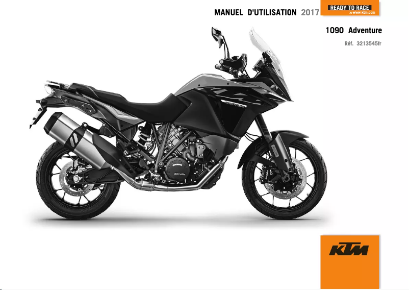 Page n°1 - Manuel utilisateur KTM 1090 Adventure (2016)