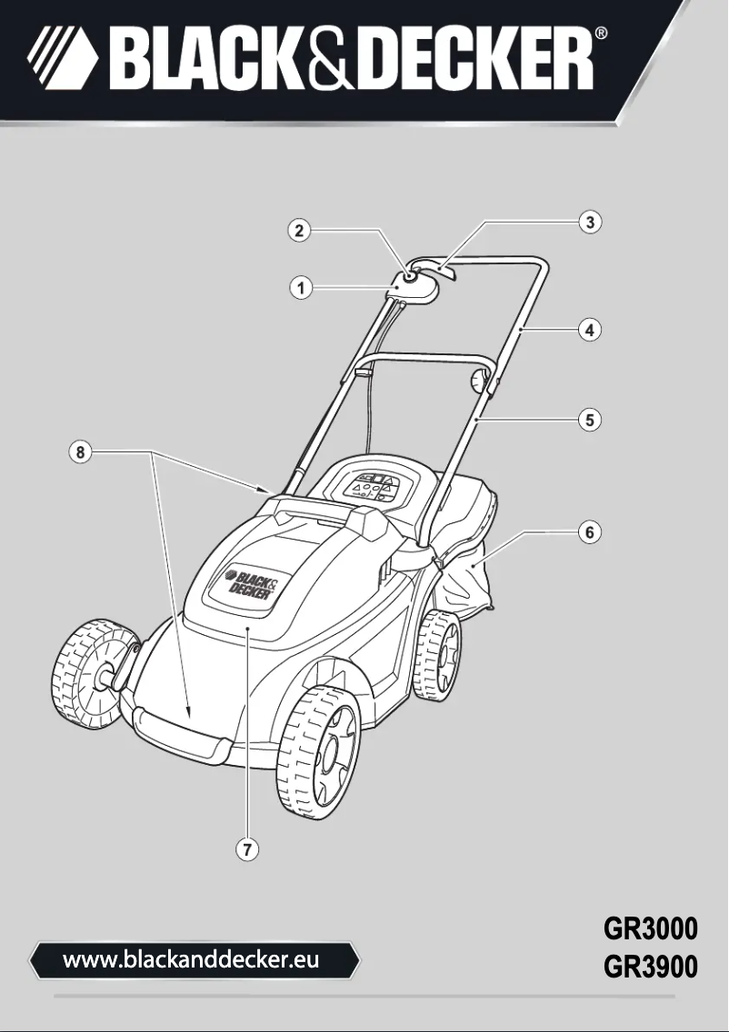 Page 1 de la notice Manuel utilisateur Black & Decker GR3900 Type 1