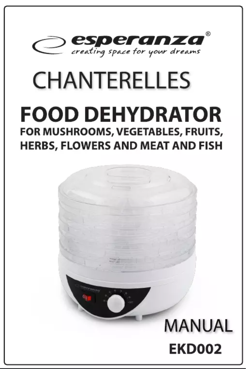 Page 1 de la notice Manuel utilisateur Esperanza Chanterelles EKD002