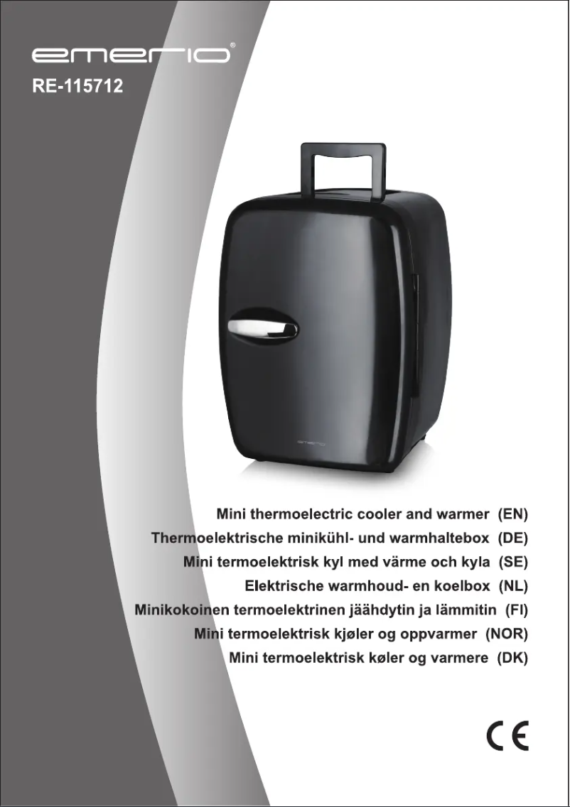 Image de la première page du manuel de l'appareil RE-115712