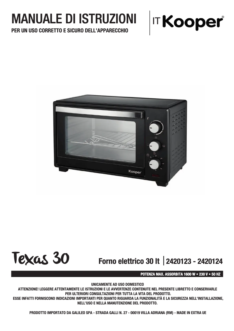 Image de la première page du manuel de l'appareil 2420123