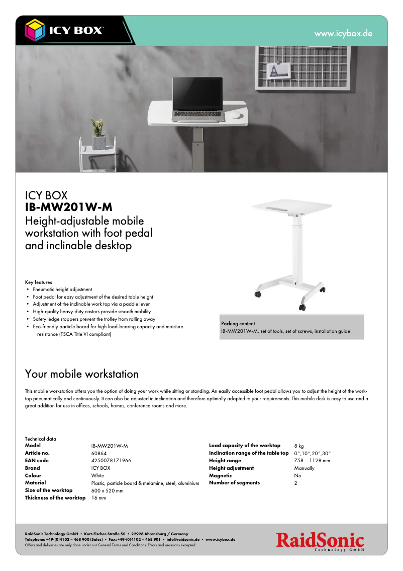 Page n°1 - Manuel utilisateur Icy Box IB-MW201W-M