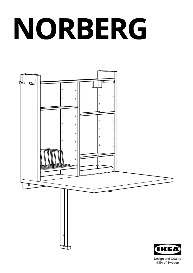 Page 1 de la notice Manuel utilisateur Ikea NORBERG 204.979.28