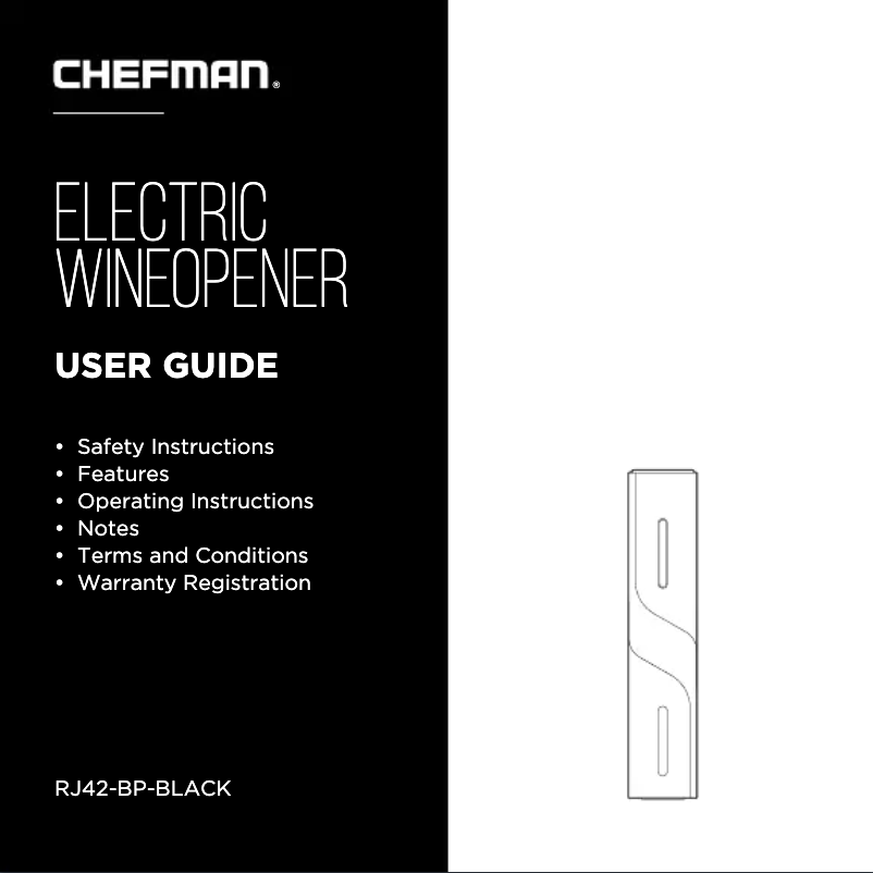 Página 1 del manual Manual de usuario Chefman RJ42-BP