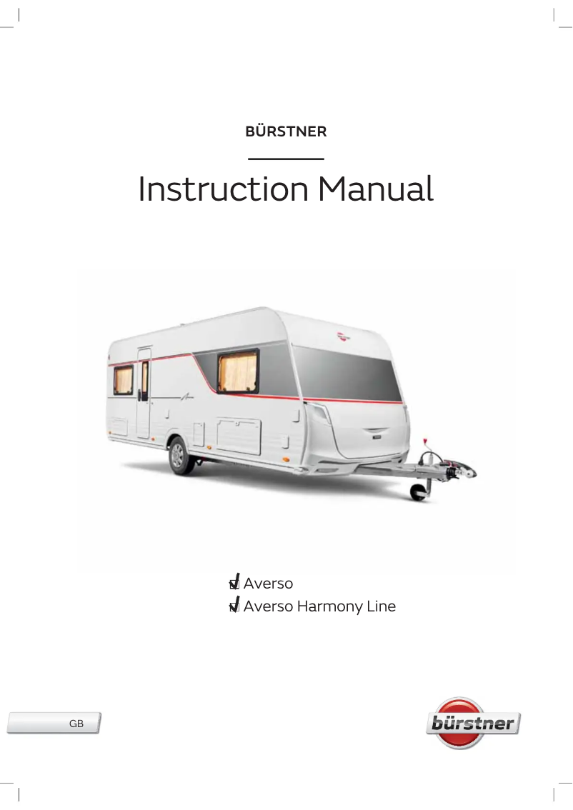 Image de la première page du manuel de l'appareil Averso Harmony Line (2020)