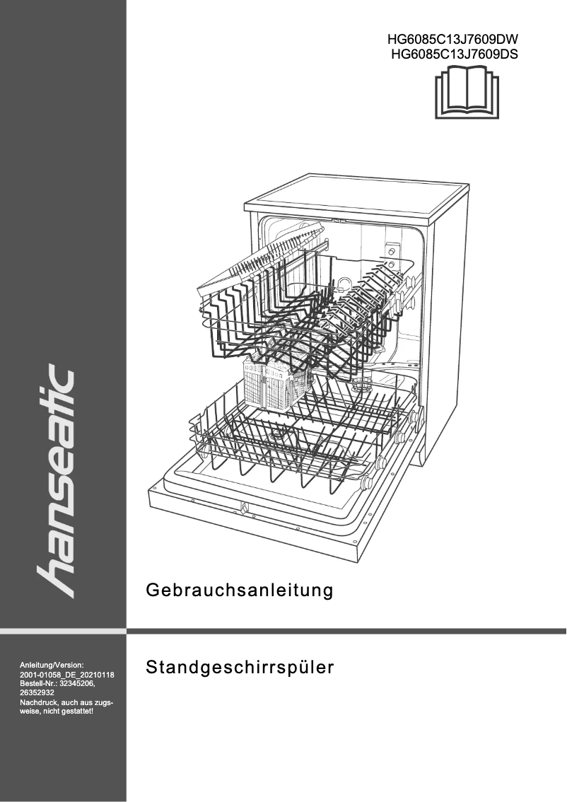 Page 1 de la notice Manuel utilisateur Hanseatic HG6085C13J7609DS