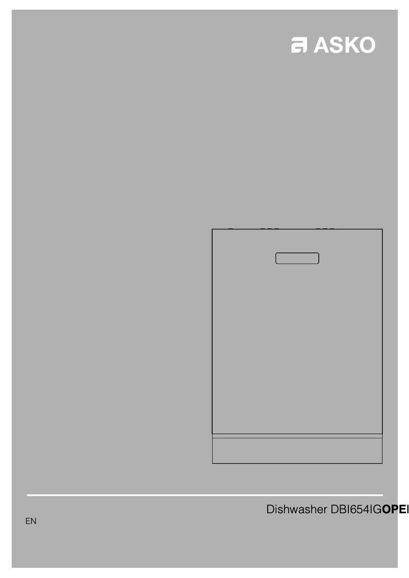 Image de la première page du manuel de l'appareil DBI654IG.BS