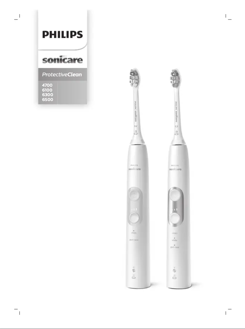Page n°1 - Manuel utilisateur Philips Sonicare ProtectiveClean 6100 HX6877