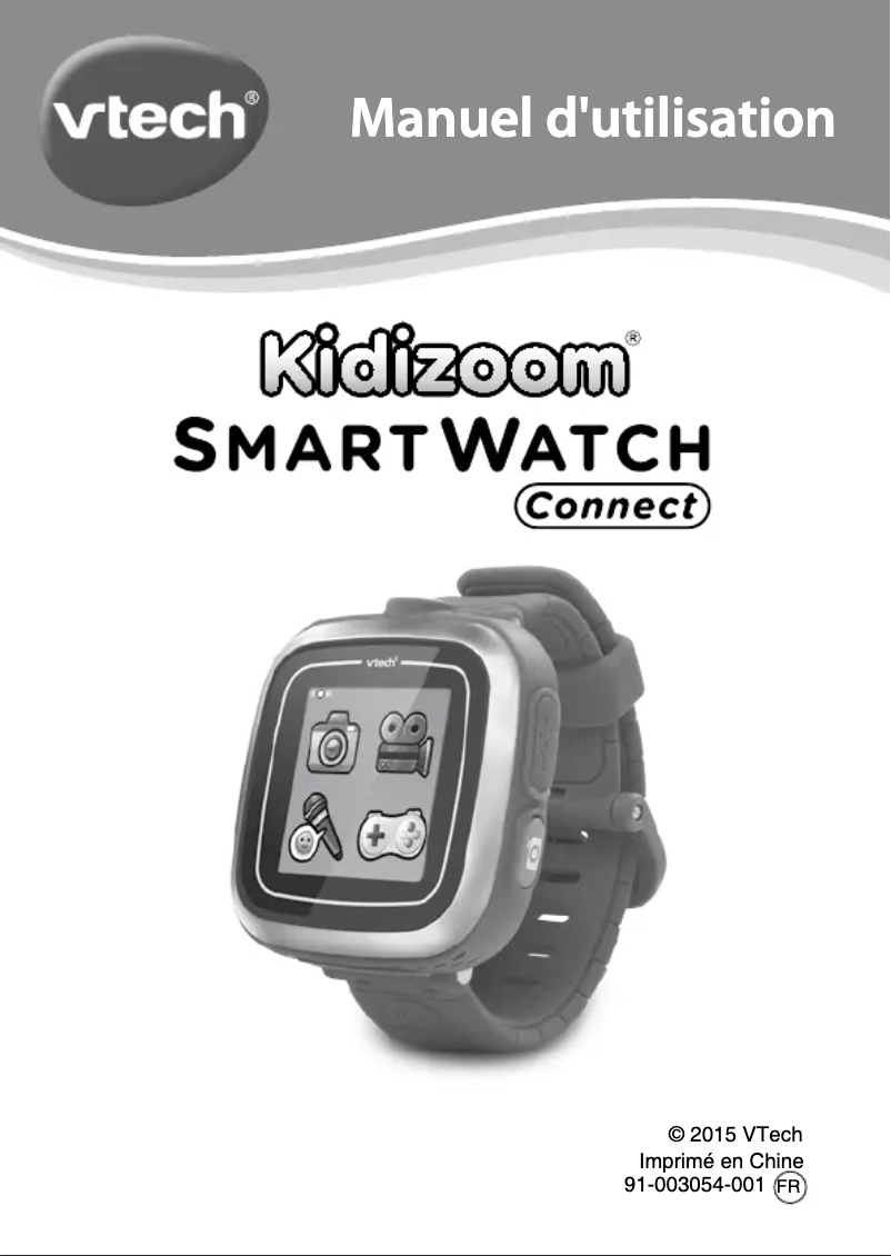 Page n°1 - Manuel utilisateur Vtech Kidizoom SmartWatch Connect
