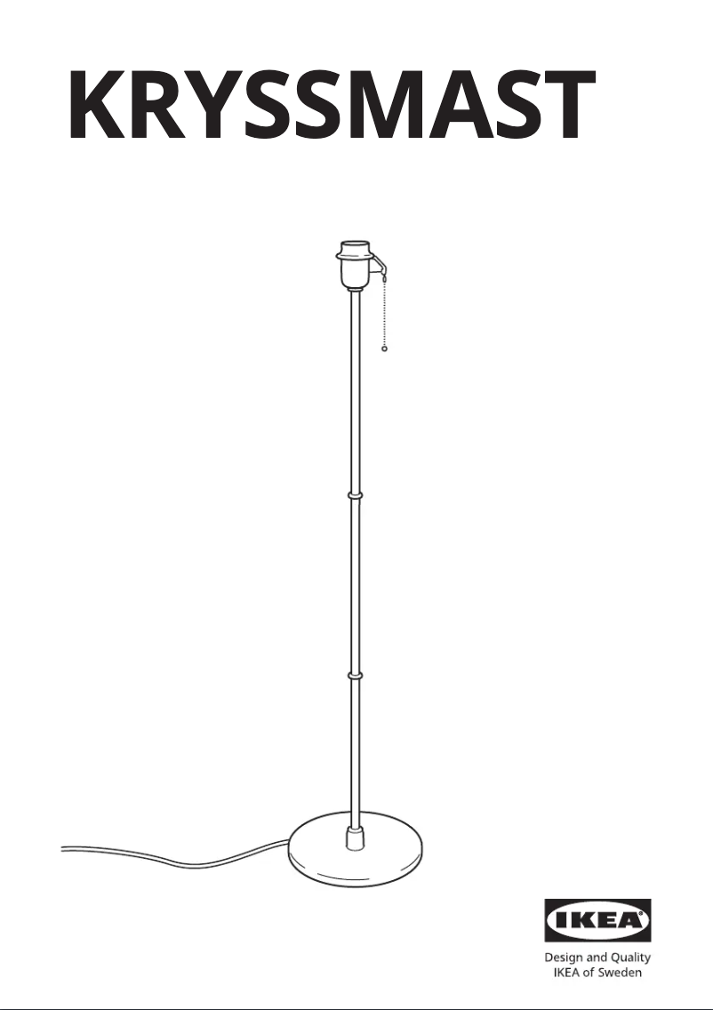 Image de la première page du manuel de l'appareil KRYSSMAST 404.056.40