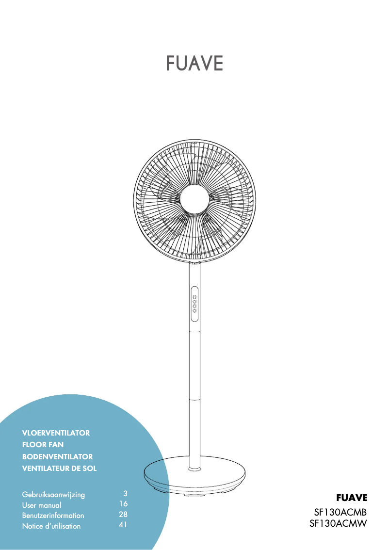 Page 1 de la notice Manuel utilisateur Fuave SF130ACMW