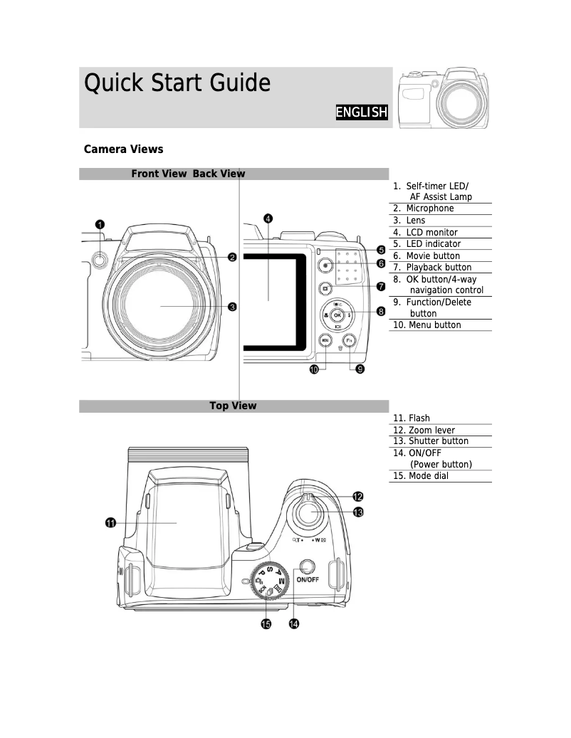 Page 1 de la notice Manuel utilisateur Polaroid iS2132
