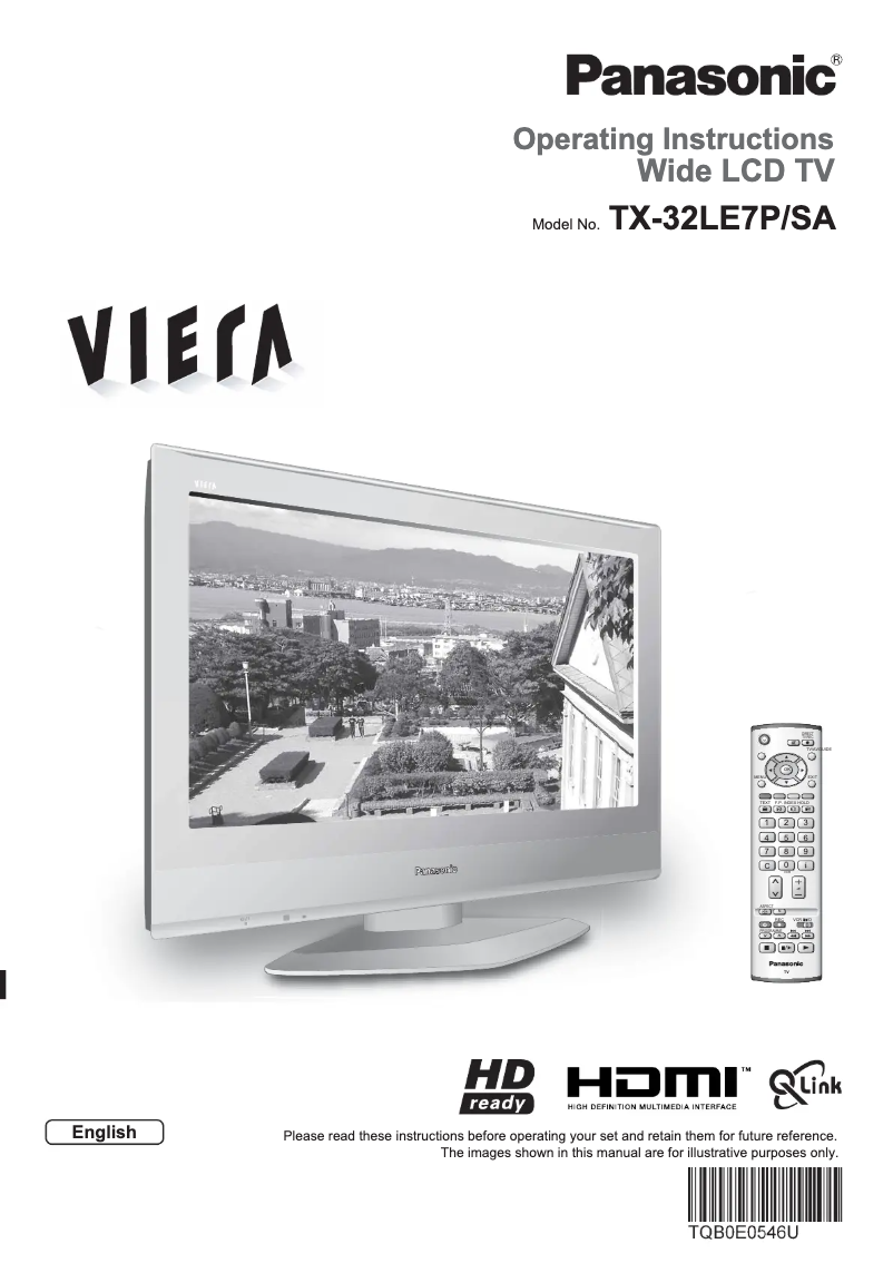 Page 1 de la notice Manuel utilisateur Panasonic Viera TX-32LE7PSA