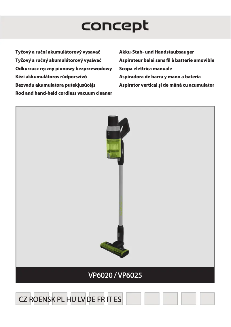 Image de la première page du manuel de l'appareil Iconic VP6025