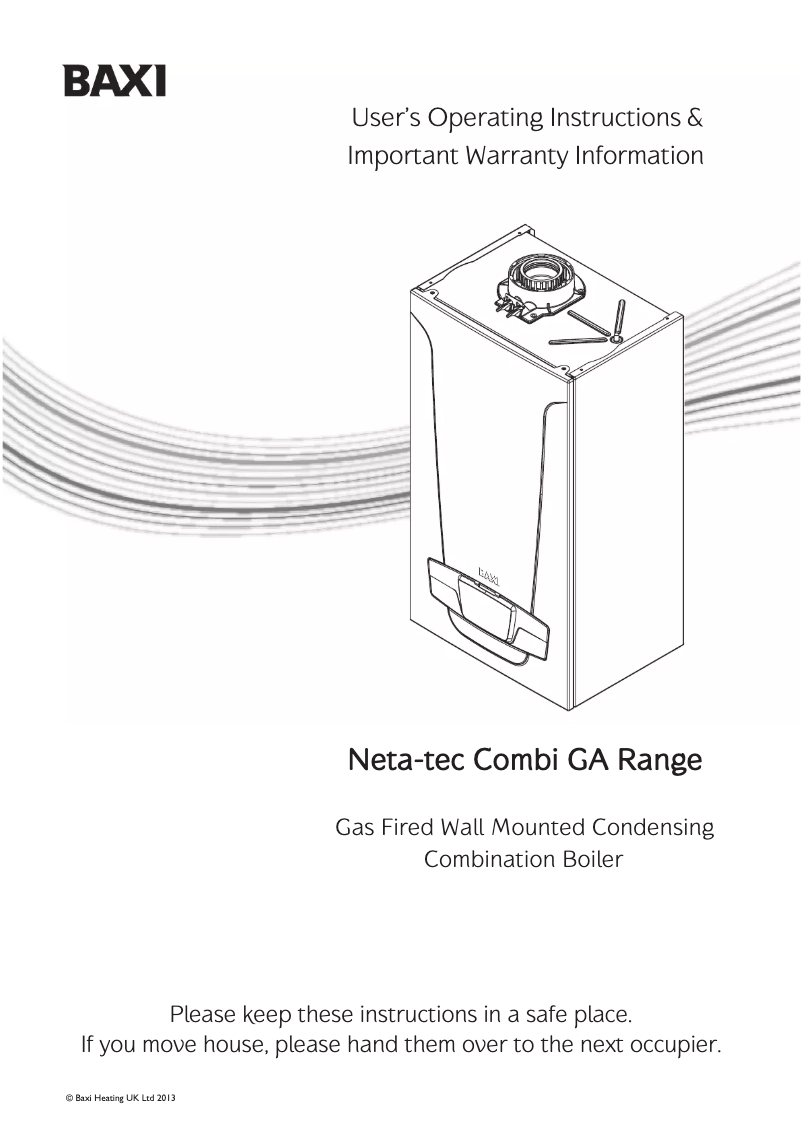 Image de la première page du manuel de l'appareil Neta-tec Combi 33 GA