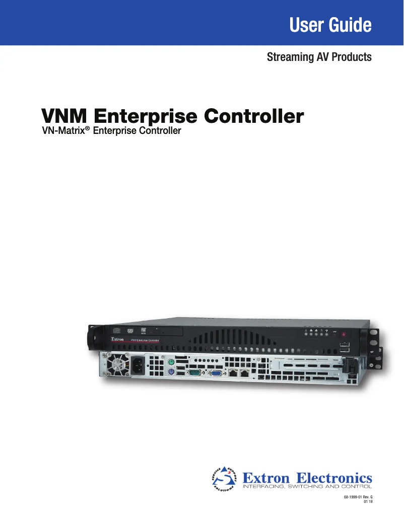 Image de la première page du manuel de l'appareil VNM Enterprise Controller