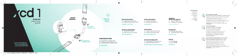 Image de la première page du manuel de l'appareil xcd 1 baseline