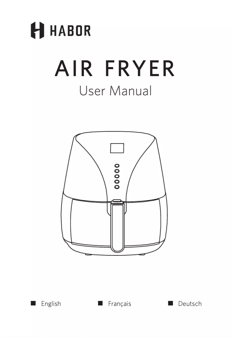 Image de la première page du manuel de l'appareil Air Fryer