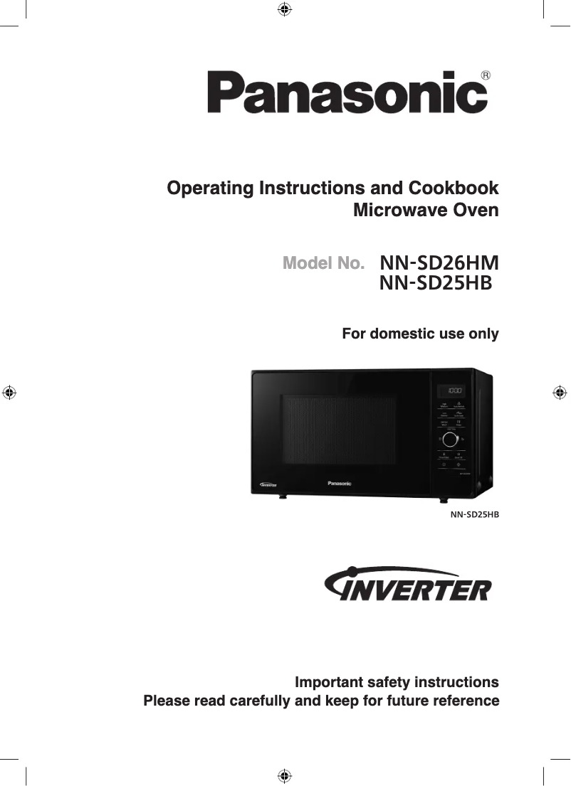 Image de la première page du manuel de l'appareil NN-SD26HM