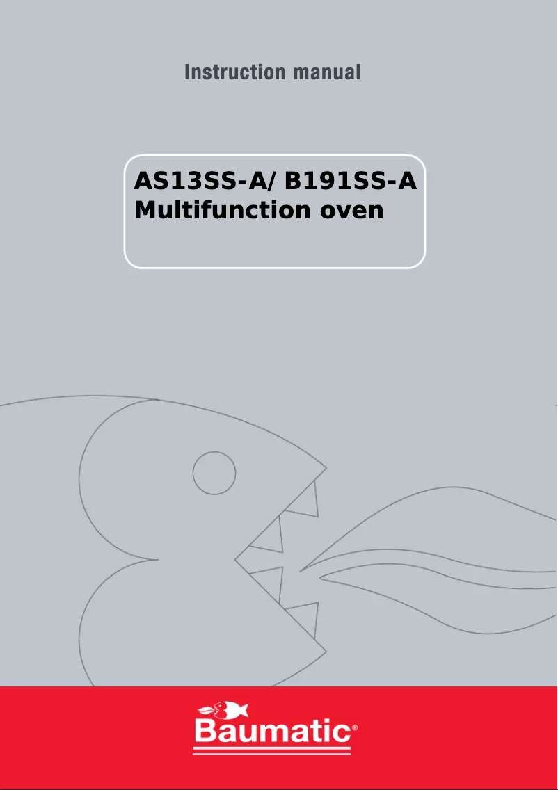 Page 1 de la notice Manuel utilisateur Baumatic B191SS-A