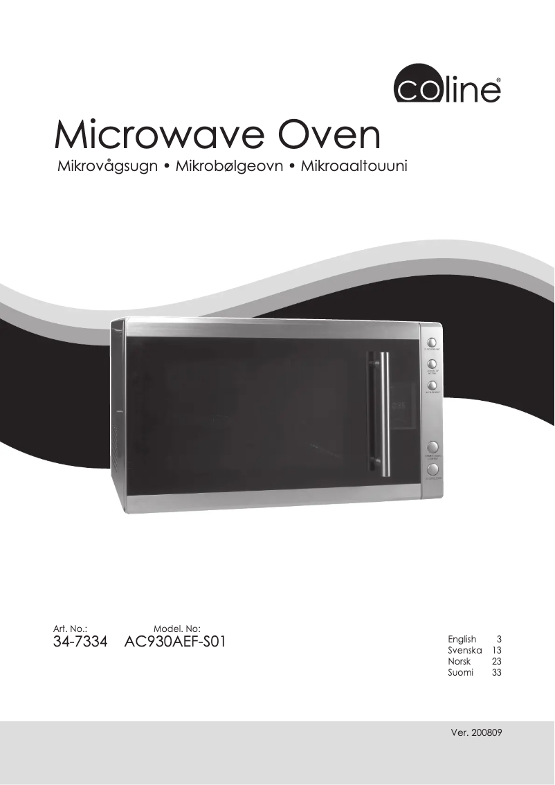 Image de la première page du manuel de l'appareil AC930AEF-S01