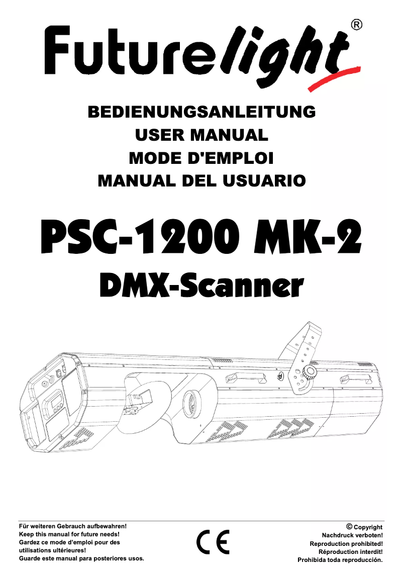 Page n°1 - Manuel utilisateur Futurelight PSC-1200