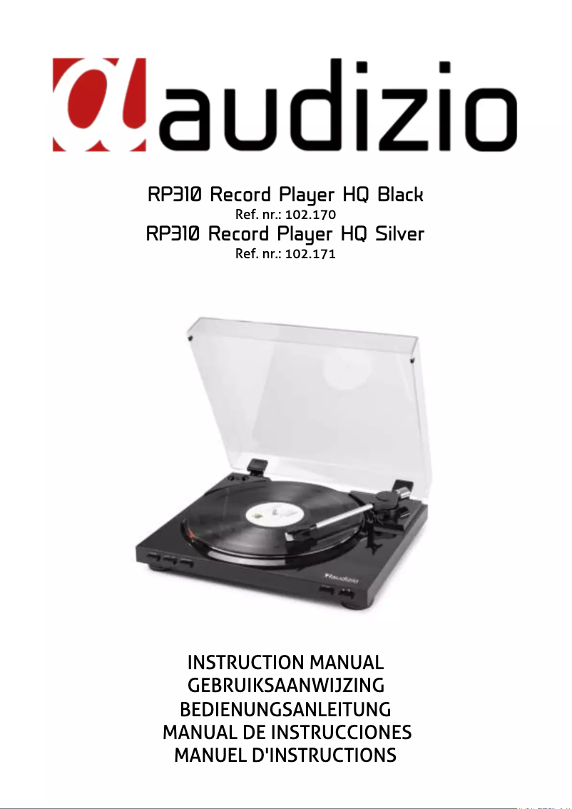 Page n°1 - Manuel utilisateur Audizio RP315