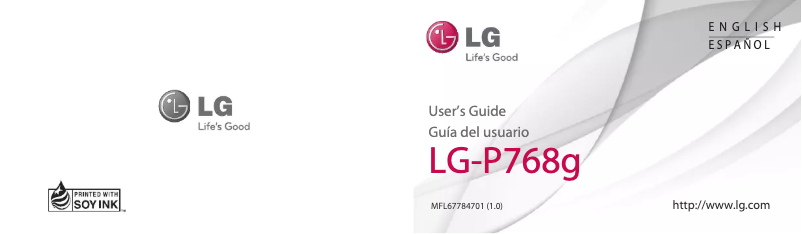 Page n°1 - Manuel utilisateur LG Optimus P768