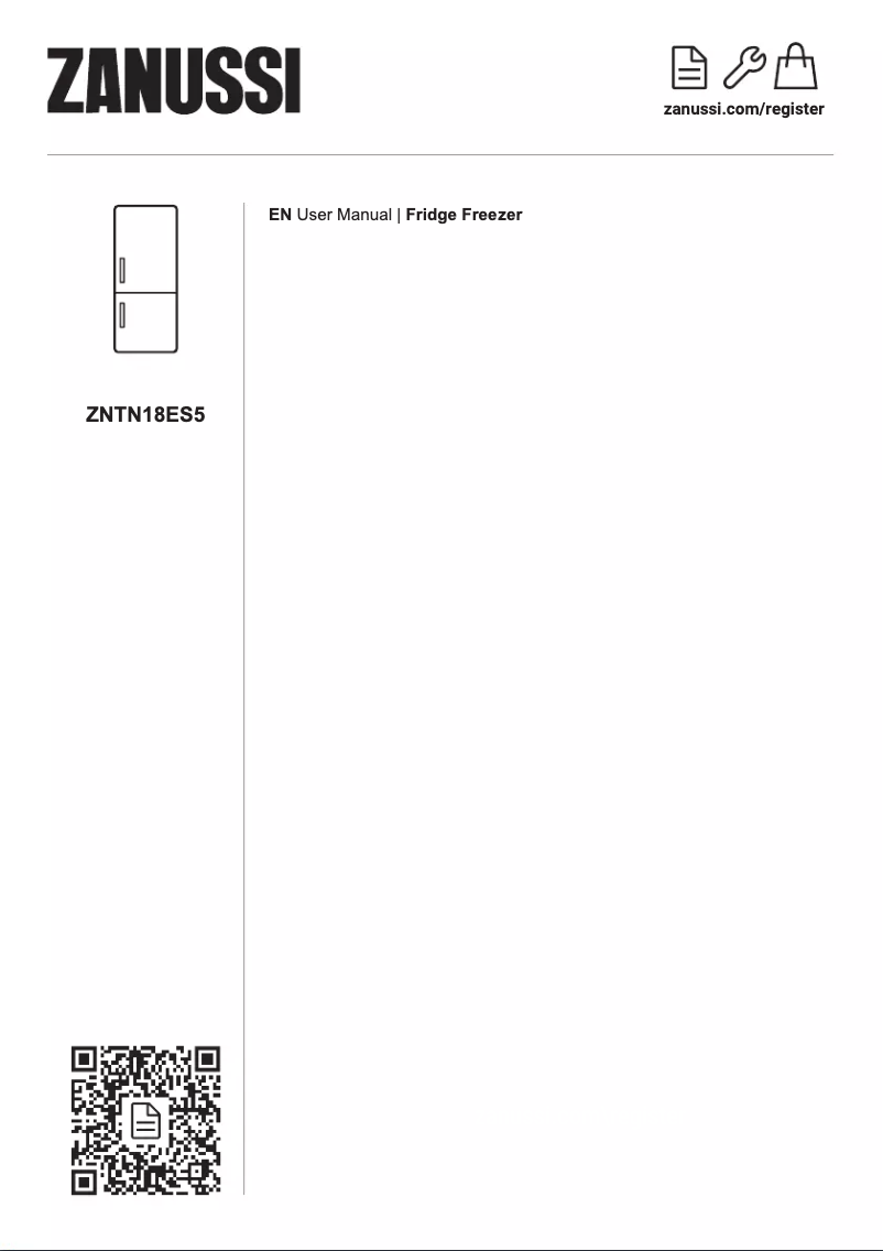 Page 1 de la notice Mode d'emploi Zanussi ZNTN18ES5