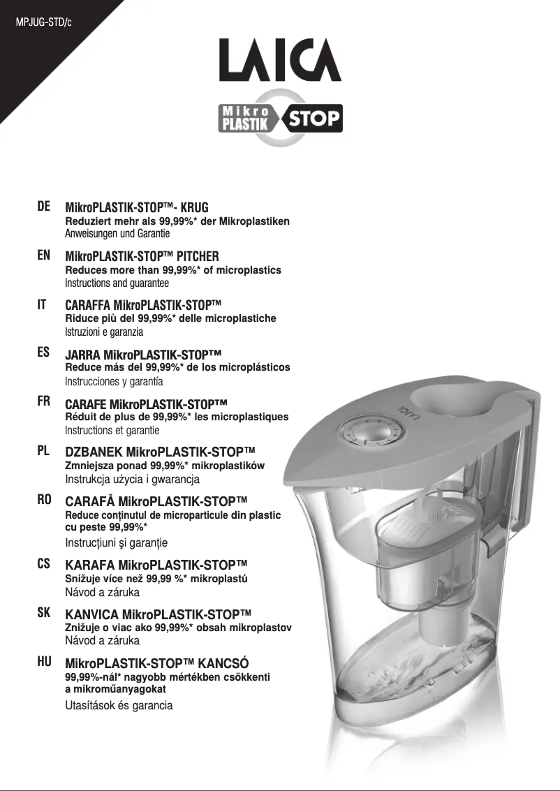 Image de la première page du manuel de l'appareil MikroPLASTIK-STOP