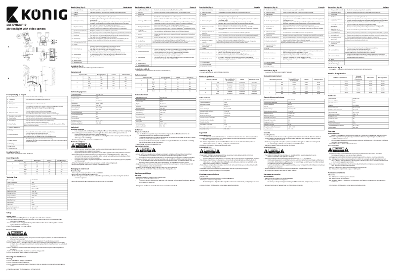 Page n°1 - Manuel utilisateur Konig SAS-DVRLMP10