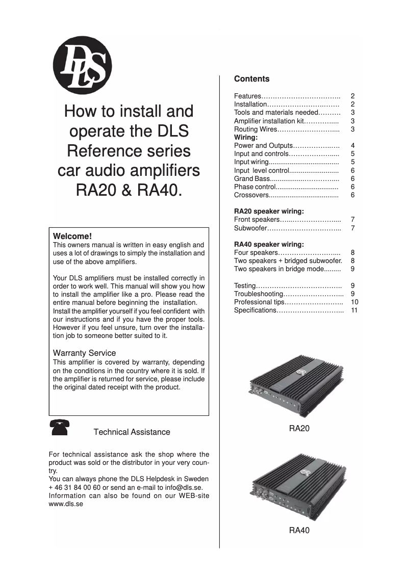 Página 1 del manual Manual de usuario DLS Reference RA20