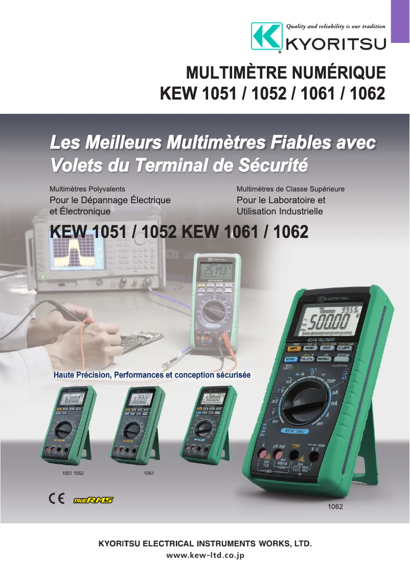 Página 1 del manual Manual de usuario Kyoritsu KEW 1052