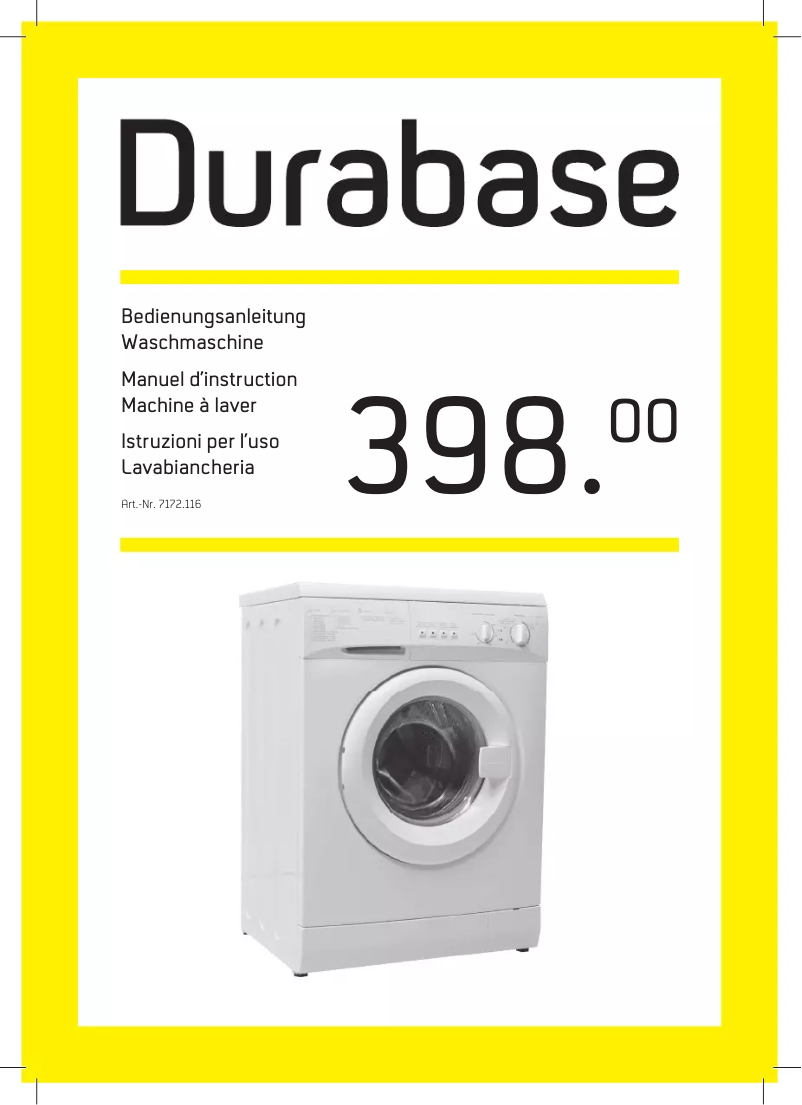 Página 1 del manual Manual de usuario Durabase VE 5013