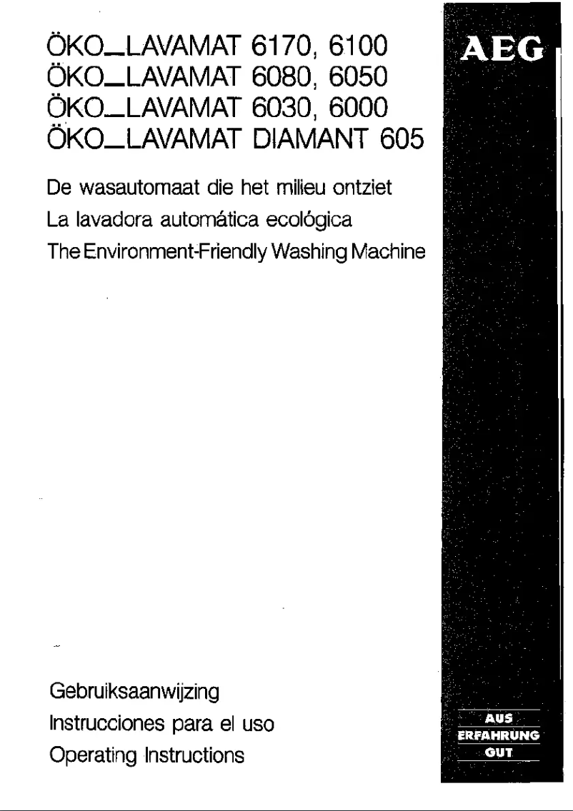 Página 1 del manual Manual de usuario AEG Lavamat 6100