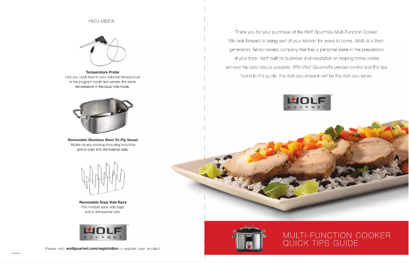 Page n°1 - Manuel utilisateur Wolf WGSC100S