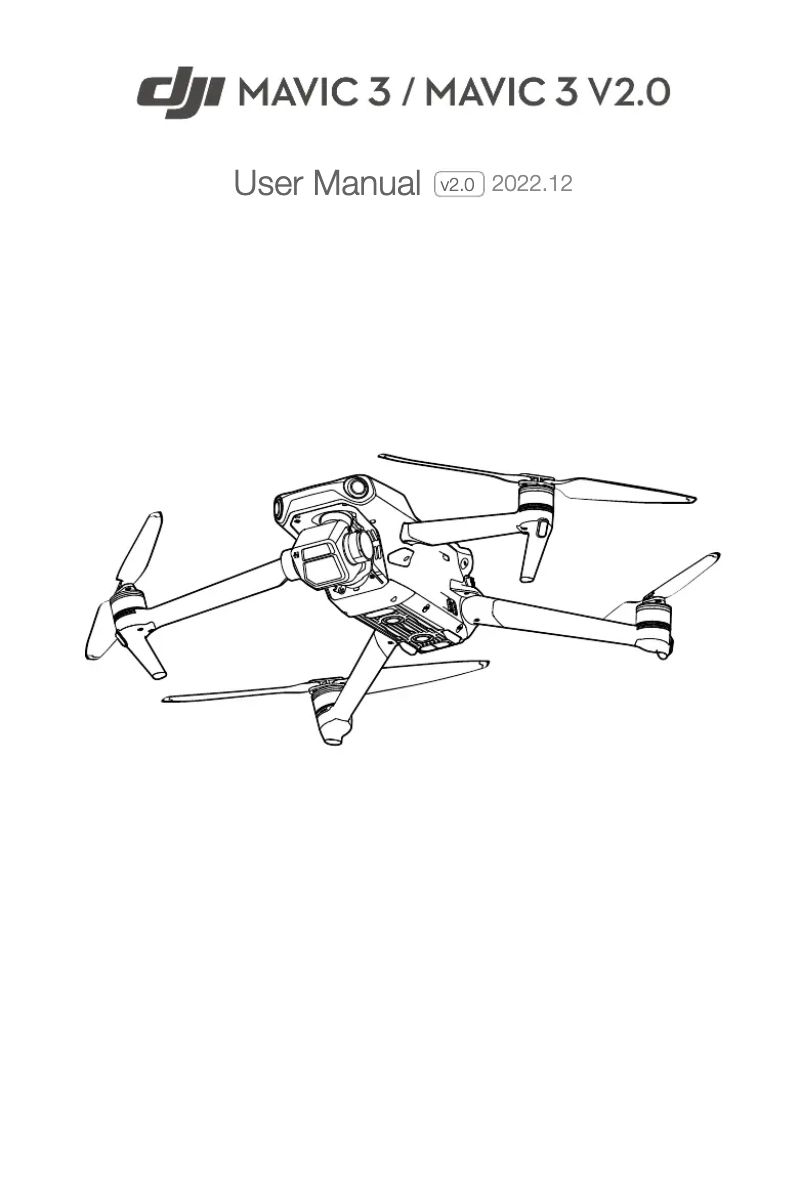 Page 1 de la notice Manuel utilisateur DJI Mavic 3 V2.0