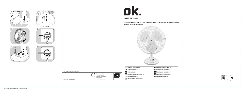 Page 1 de la notice Manuel utilisateur OK OTF 3331 W