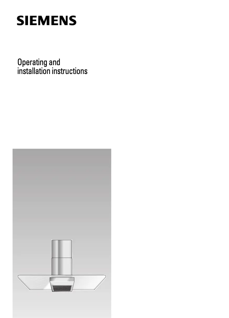 Page 1 de la notice Manuel utilisateur Siemens LC955GA30B