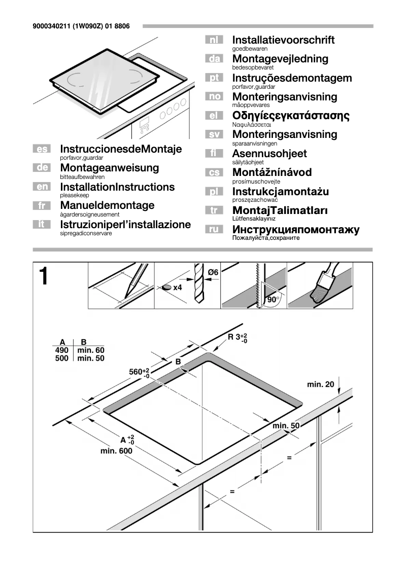 Page n°1 - Manuel utilisateur Neff TI 9343 N